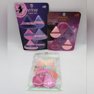 NWT Powder Puffs Halloween Witch Hat Theme Makeup Sponges